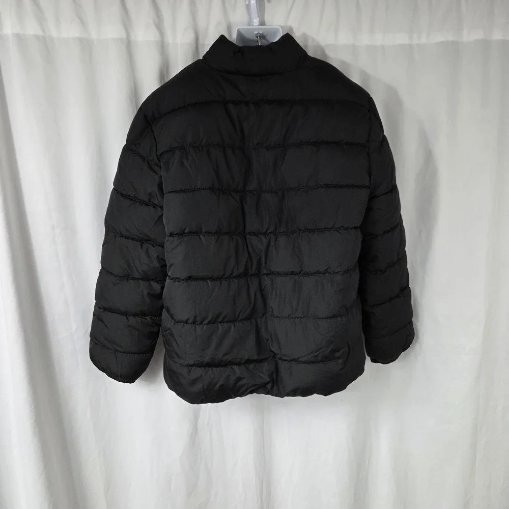 PLACE Jacket Kids 10-12 Black Puffer Quilted Zip Insulated Winter Coat Outerwear